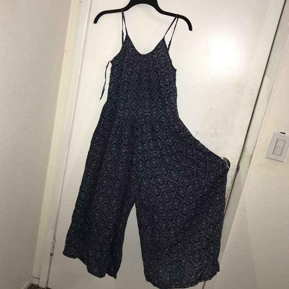 Blue and White Jumpsuit